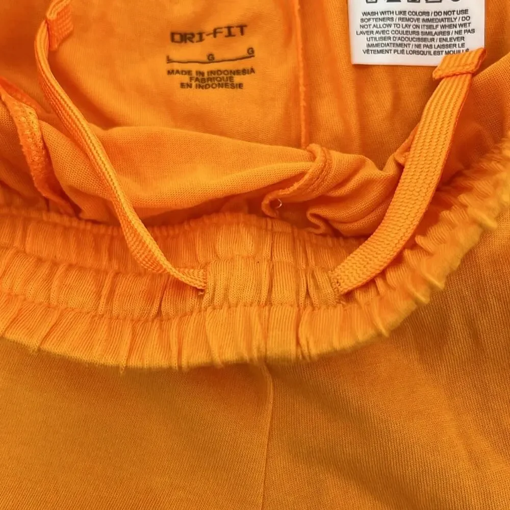 Nike Loose Fit Dri-Fit Kid's Shorts - Orange - Large - NWT